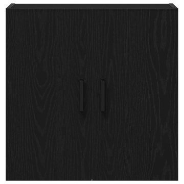 Armarium Negru Stejar 60x31x60 cm Lemn prelucrat - Img 4