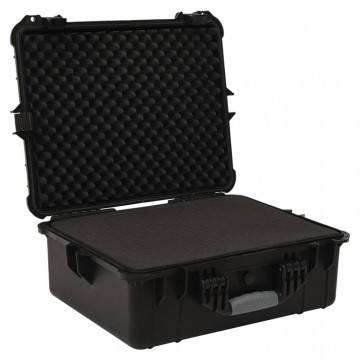 Bagaj de zbor portabil, negru, 55x43x21 cm, PP - Img 3