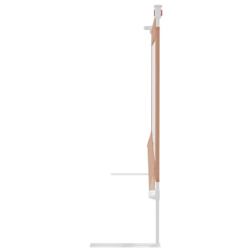 Balustradă de protecție pat copii, gri taupe, 180x25 cm, textil - Img 8