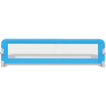 Balustradă de siguranță pentru pat copil, albastru, 150x42 cm - Img 3