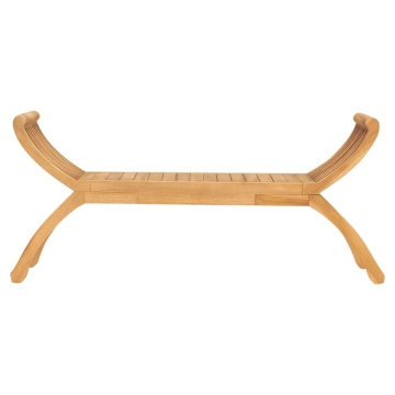 Bancă de grădină, 126 cm, lemn masiv de tec - Img 2