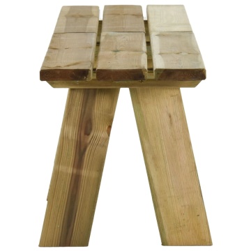 Bancă de grădină, 220 cm, lemn masiv de pin impregnat - Img 4