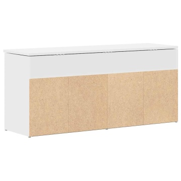 Bancă de pantofi, alb, 102x30,5x45 cm, lemn prelucrat - Img 5