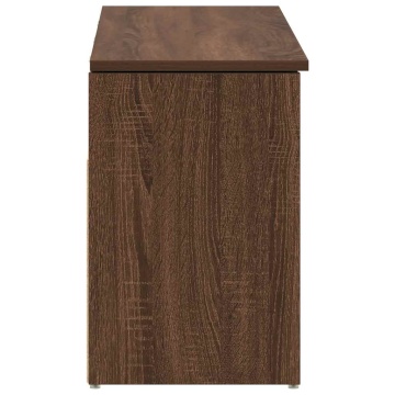 Bancă de pantofi, stejar maro, 102x30,5x45 cm, lemn prelucrat - Img 8