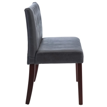 Bancă, gri, 120 cm, velur ecologic - Img 4