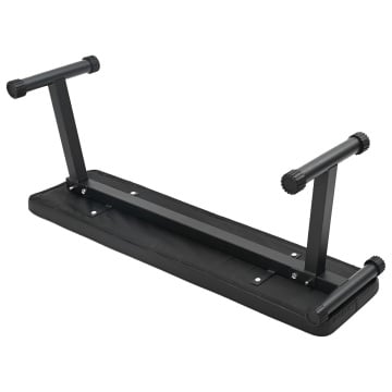 Banca pliantă pentru greutăți 100 kg Negru 107x27x41 cm Oțel - Img 1