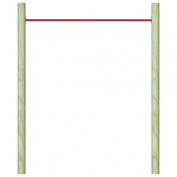 Bară de rotire, roșu, 125 cm, oțel - Img 6