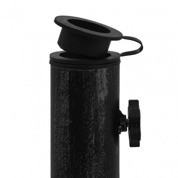 Bază de umbrelă, negru, 47x47x33 cm, fontă - Img 8