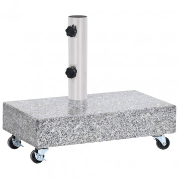 Bază pentru umbrelă, gri deschis, 45x25x8,3 cm, granit - Img 4