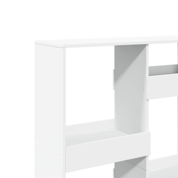 Bibliotecă, alb, 100x33x135 cm, lemn prelucrat - Img 6