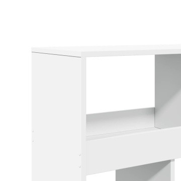 Bibliotecă, alb, 100x33x187,5 cm, lemn prelucrat - Img 5