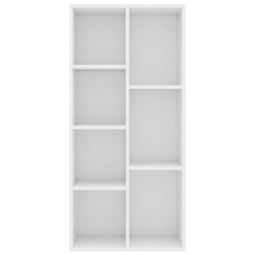 Bibliotecă, alb, 50x25x106 cm, lemn prelucrat - Img 4