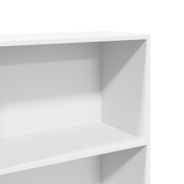 Bibliotecă, alb, 60x30x189 cm, lemn prelucrat - Img 6
