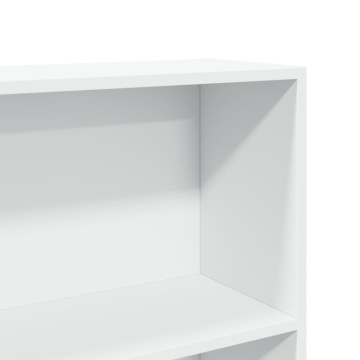 Bibliotecă, alb, 80x30x189 cm, lemn prelucrat - Img 6
