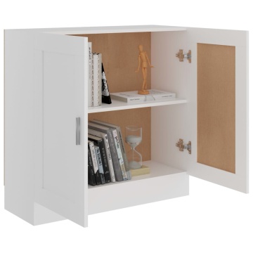 Bibliotecă, alb, 82,5x30,5x80 cm, lemn prelucrat - Img 4