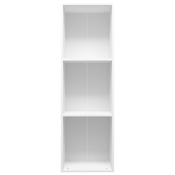 Bibliotecă/Comodă TV, alb, 36x30x114 cm, PAL - Img 4
