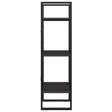 Bibliotecă cu 3 rafturi, gri, 40x30x105 cm, PAL - Img 4