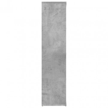 Bibliotecă, gri beton, 50 x 25 x 106 cm, PAL - Img 7