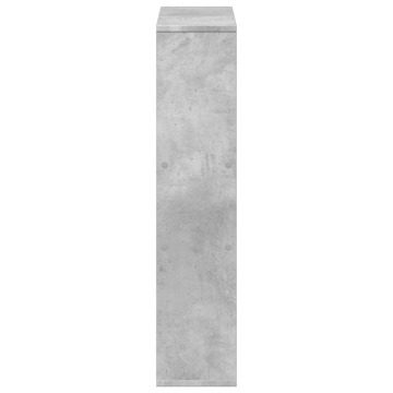 Bibliotecă, gri beton, 63x20x90 cm, lemn prelucrat - Img 5