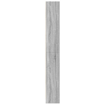 Bibliotecă, gri sonoma, 60x24x176 cm, lemn prelucrat - Img 8