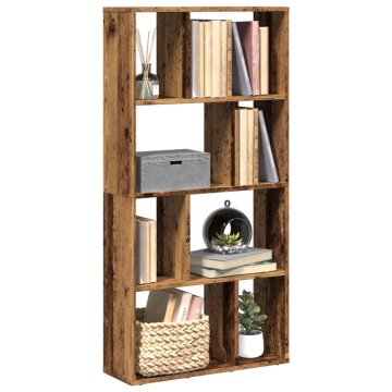 Bibliotecă, lemn vechi, 60x20x120 cm, lemn prelucrat - Img 1