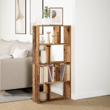 Bibliotecă, lemn vechi, 60x20x120 cm, lemn prelucrat - Img 4