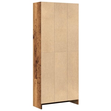 Bibliotecă, lemn vechi, 60x24x143 cm, lemn prelucrat - Img 5
