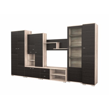 Bibliotecă living Gabriela, 370 cm, Wenge Sonoma - Img 2