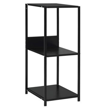 Bibliotecă mică, negru, 33,5 x 39,6 x 79,7 cm, lemn prelucrat - Img 2