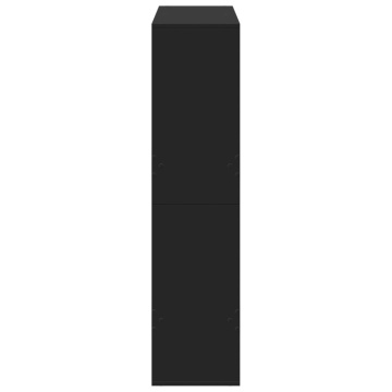 Bibliotecă, negru, 100x33x135 cm, lemn prelucrat - Img 8