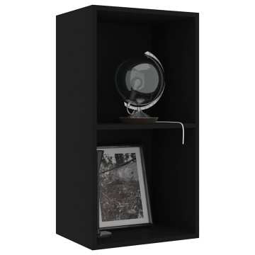 Bibliotecă, negru, 40x30x76,5 cm, lemn prelucrat - Img 3