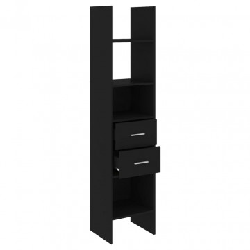 Bibliotecă, negru, 40x35x180 cm, PAL - Img 3