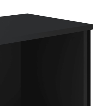 Bibliotecă, negru, 50x31x106 cm, lemn prelucrat - Img 6