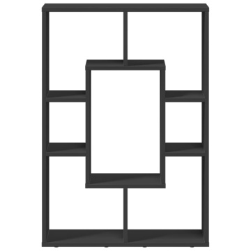 Bibliotecă, negru, 63x20x90 cm, lemn prelucrat - Img 8