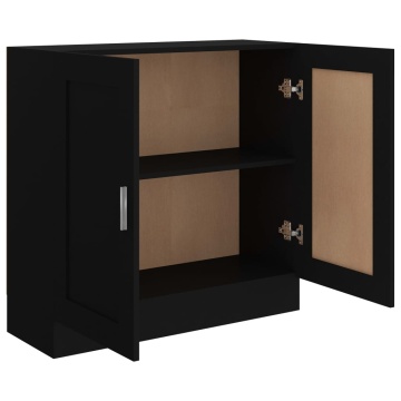 Bibliotecă, negru, 82,5 x 30,5 x 80 cm, PAL - Img 8