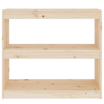 Bibliotecă/Separator cameră, 80x30x71,5 cm, lemn masiv de pin - Img 8