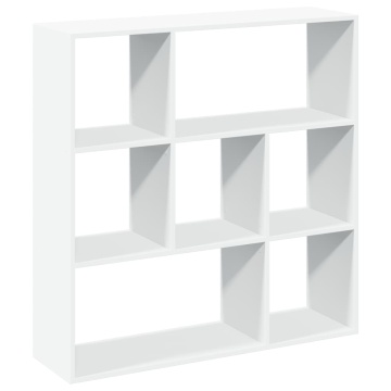 Bibliotecă/separator cameră alb 102x29x103,5 cm lemn prelucrat - Img 2