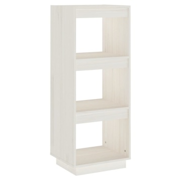 Bibliotecă/Separator cameră, alb, 40x35x103 cm, lemn masiv pin - Img 2