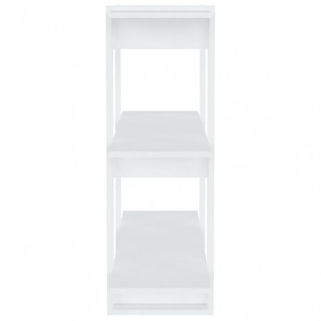 Bibliotecă/Separator cameră, alb, 80x30x87 cm - Img 5