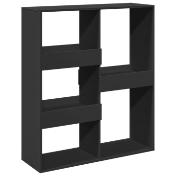 Bibliotecă/Separator cameră, negru, 100x33x115 cm - Img 2
