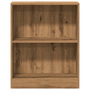 Bibliotecă, stejar artizanal, 60x24x76cm, lemn prelucrat - Img 4