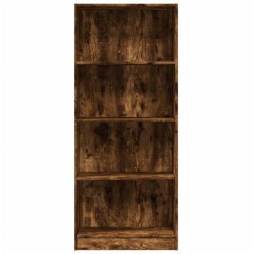 Bibliotecă, stejar fumuriu, 60x24x143 cm, lemn prelucrat - Img 4