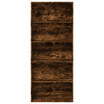 Bibliotecă, stejar fumuriu, 80x30x189 cm, lemn prelucrat - Img 4