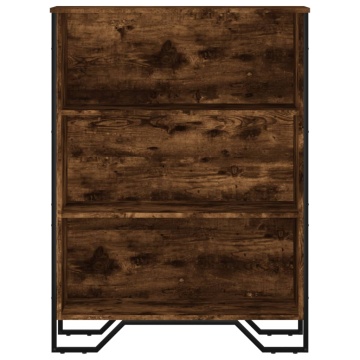 Bibliotecă, stejar fumuriu, 80x31x106 cm, lemn prelucrat - Img 4