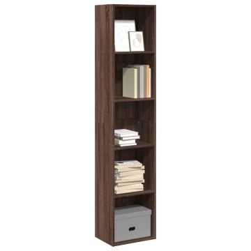 Bibliotecă, stejar maro, 40x30x189 cm, lemn prelucrat - Img 1