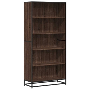 Bibliotecă, stejar maro, 80,5x35x170,5 cm, lemn prelucrat - Img 2