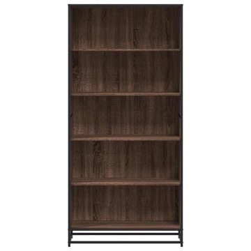 Bibliotecă, stejar maro, 80,5x35x170,5 cm, lemn prelucrat - Img 4