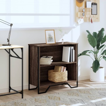 Bibliotecă, stejar maro, 80x31x74,5 cm, lemn prelucrat - Img 3