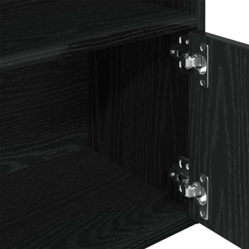 Bibliotecă Stejar negru 31x24x127 cm Lemn prelucrat - Img 7