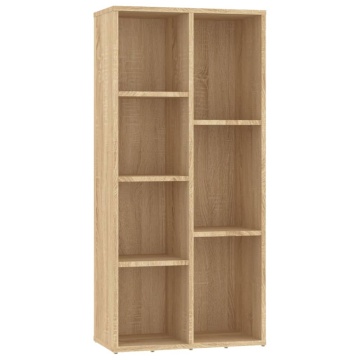 Bibliotecă, stejar Sonoma, 50x25x106 cm, lemn prelucrat - Img 2